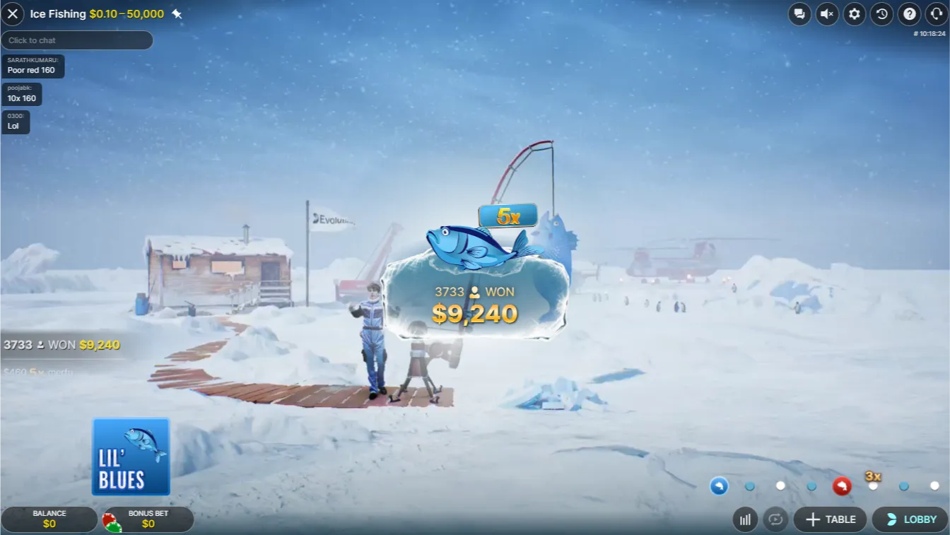 Demo mode in Ice Fishing