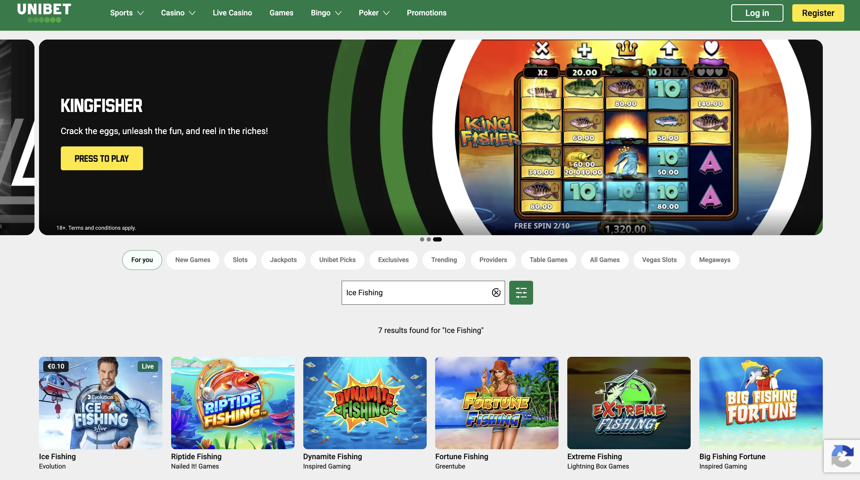 Top casinos to play the Ice Fishing game real money